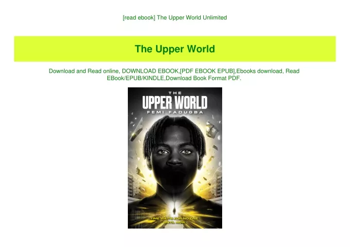 read ebook the upper world unlimited