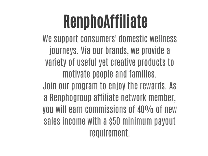 renphoaffiliate we support consumers domestic