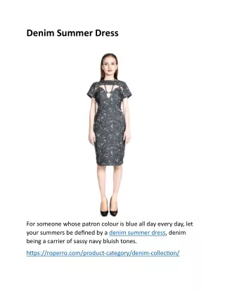 Denim Summer Dress