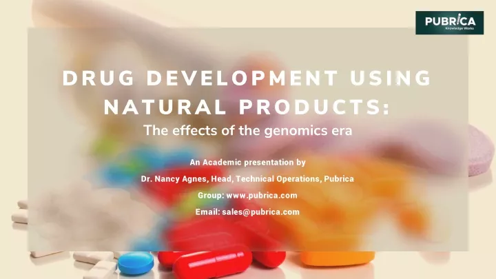 drug development using natural products