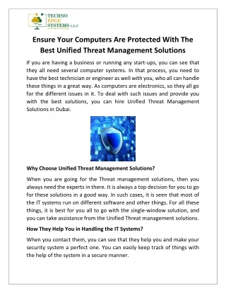 ensure your computers are protected with the best