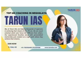 Top IAS Coaching In Meghalaya