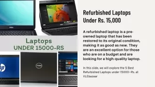 Refurbished Laptops  Under Rs. 15,000