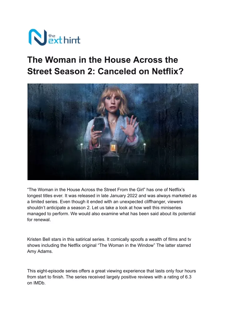 the woman in the house across the street season
