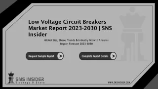 Low-Voltage Circuit Breakers market