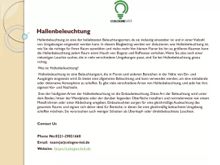 hallenbeleuchtung