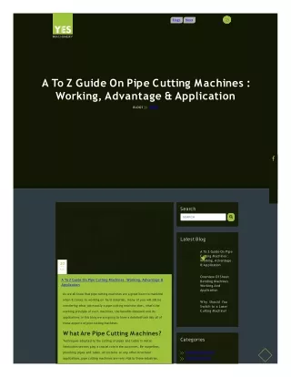 yes machinery blog guide on pipe cutting machines working-advantage-application