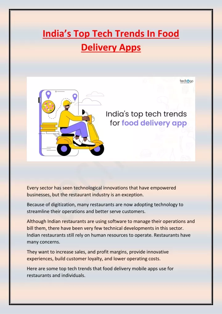 india s top tech trends in food delivery apps