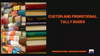 CUSTOM AND PROMOTIONAL TALLY BOOKS