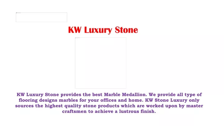 kw luxury stone