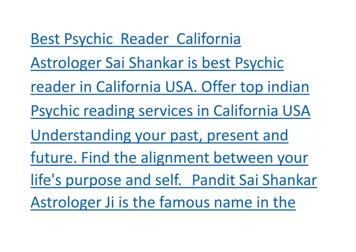 best psychic reader california astrologer