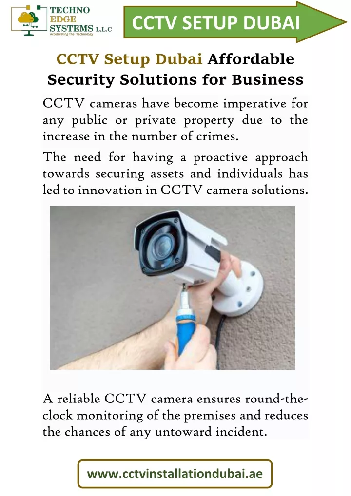 cctv setup dubai