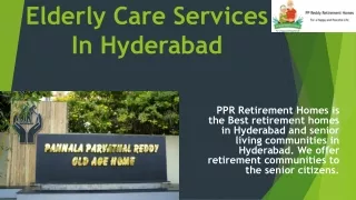 Elderly Care Services In India