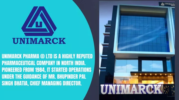 unimarck pharma i ltd is a highly reputed