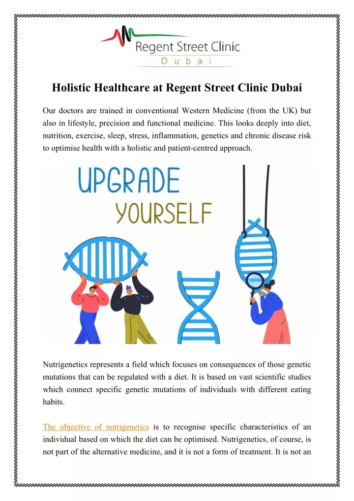 holistic healthcare at regent street clinic dubai