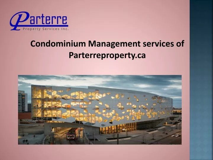 condominium management services