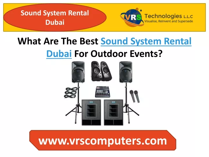 sound system rental dubai