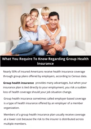 what you require to know regarding group health
