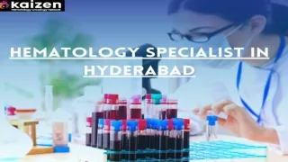 Hematology Specialist In Hyderabad