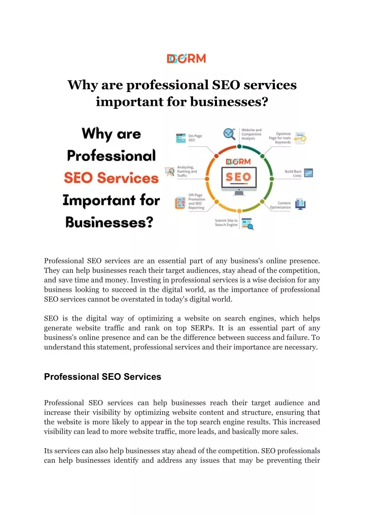 why are professional seo services important