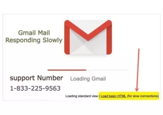 My Gmail Mail Responding Slow Down & Working Issues? 1-833-225-9563