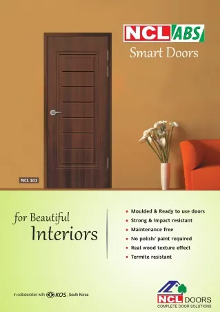 Best Wooden Door Company in India - NCL Door