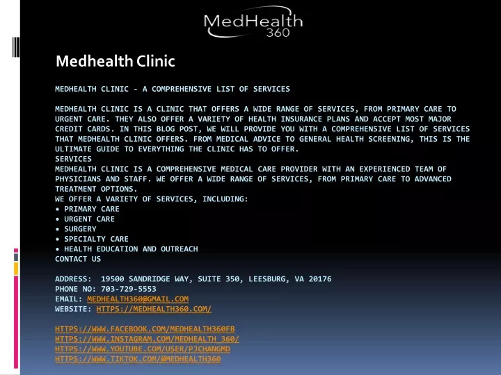 medhealth clinic
