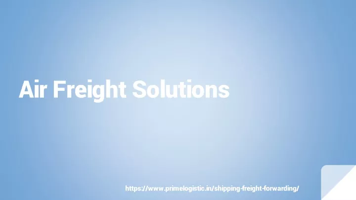 air freight solutions