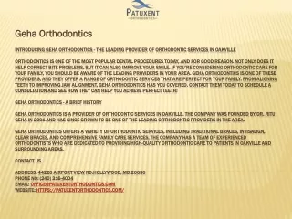 geha orthodontics
