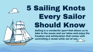 5 Sailing Knots Every Sailor Should Know