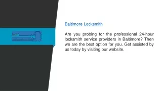 baltimore locksmith are you probing