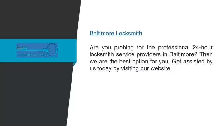 baltimore locksmith are you probing