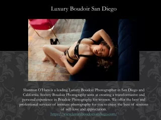 Luxury Boudoir San Diego