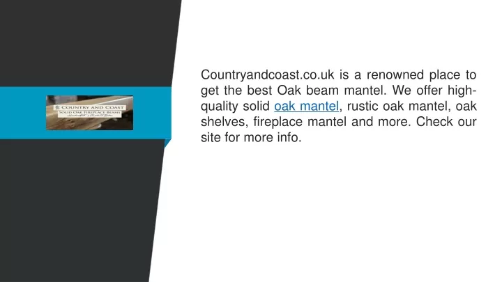 countryandcoast co uk is a renowned place