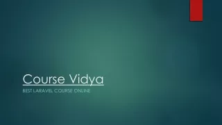 Best Laravel Course Online - Course Vidya