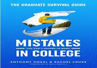 FULL DOWNLOAD (PDF) The Graduate Survival Guide: 5 Mistakes You Can't Afford To
