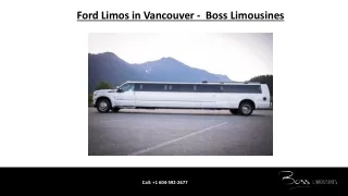 Ford Limos in Vancouver - Boss Limousines