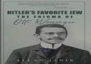 [EBOOK] DOWNLOAD Hitler's Favorite Jew: The Enigma of Otto Weininger