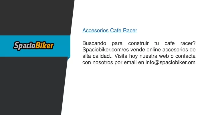 accesorios cafe racer buscando para construir