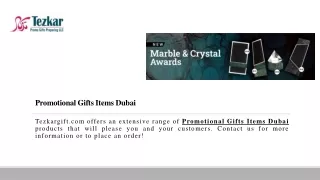 Promotional Gifts Items Dubai | Tezkargift.com