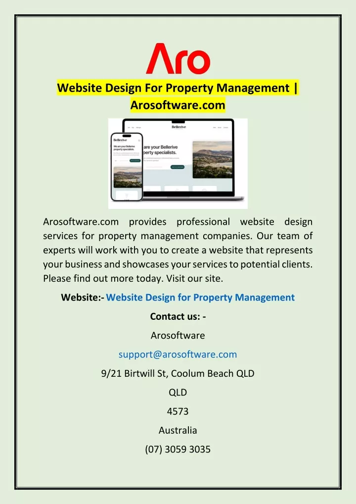 website design for property management