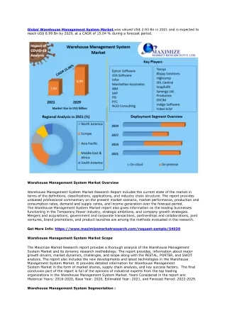 global warehouse management system market