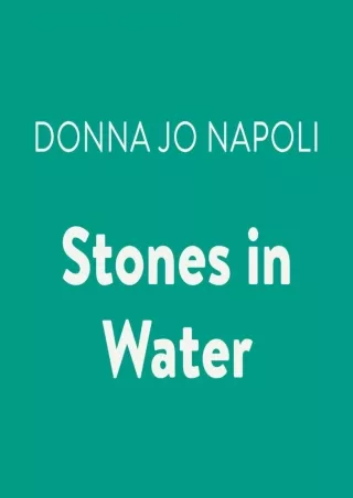 DOWNLOAD/PDF  Stones in Water