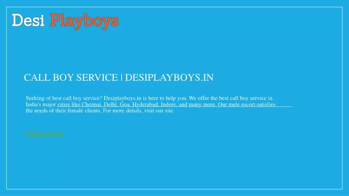 call boy service desiplayboys in