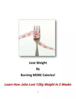 lose weight