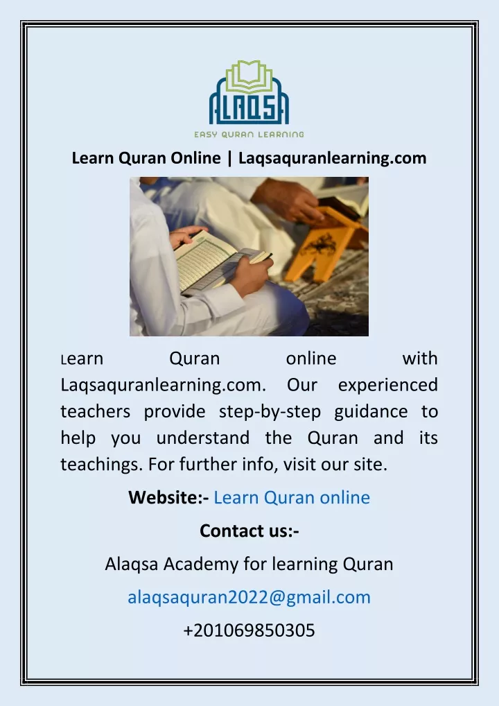 learn quran online laqsaquranlearning com