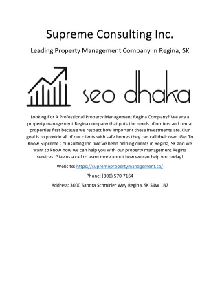 supreme consulting inc