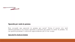 spazzola per suola in gomma