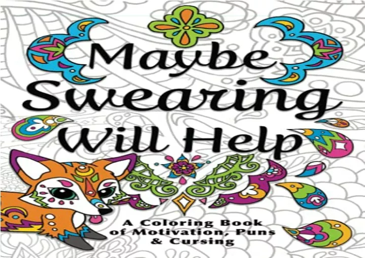 PPT PDF Maybe Swearing Will Help Adult Coloring Book android