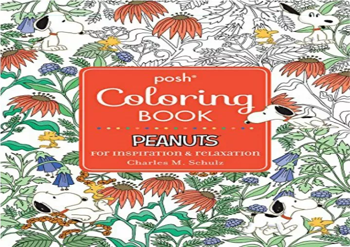 PPT PDF Posh Adult Coloring Book Peanuts for Inspiration